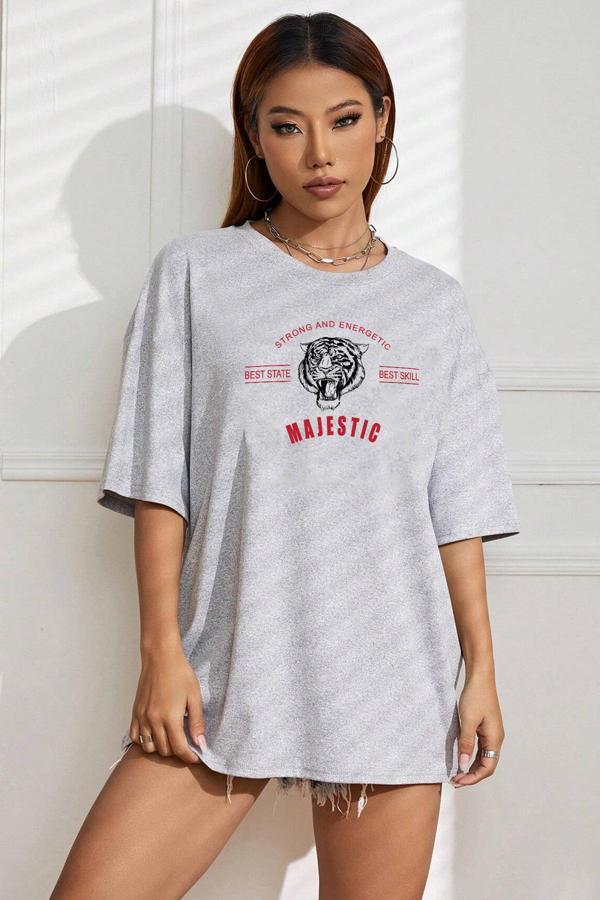 Unisex Majestic Baskılı T-shirt - Image 1