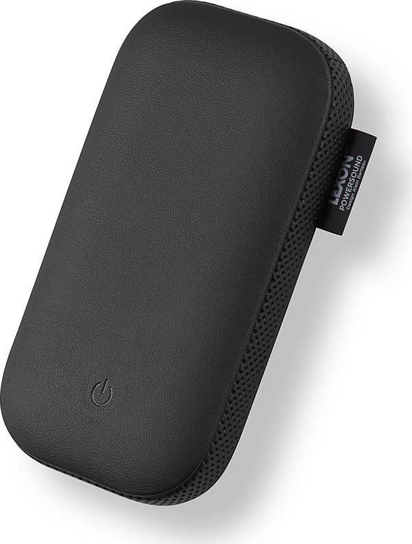 Lexon Powersound Deri Kablosuz Şarj Cihazı Ve Bluetooth Hoparlör- Siyah - Image 1