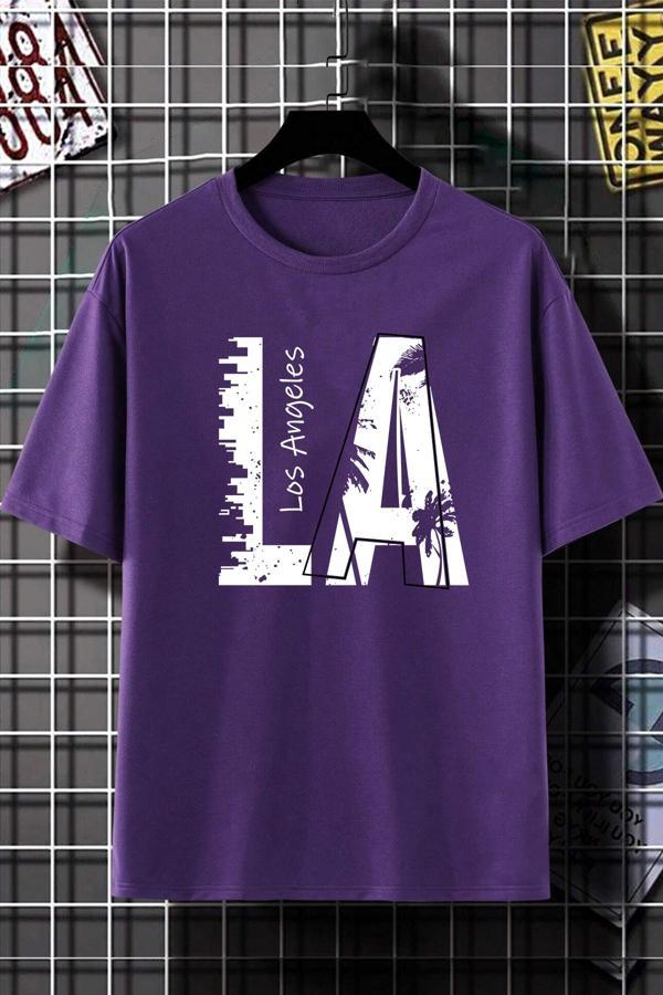 Unisex Los Angles Baskılı Tasarım Tshirt - Image 1
