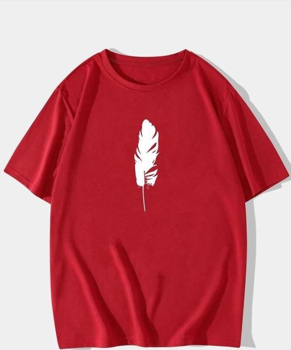 Unisex Tüy  Baskılı T-shirt - Image 1