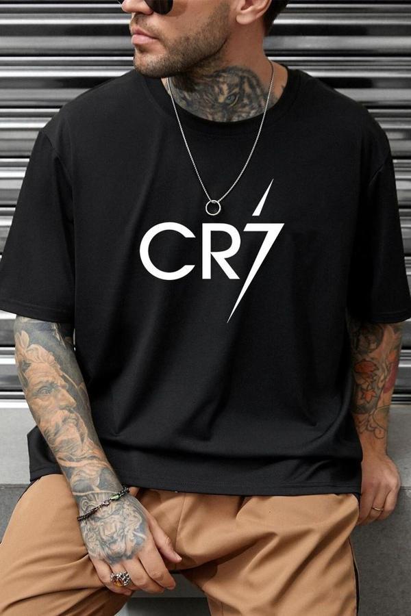 Unisex Cr7 Baskılı T-shirt - Image 1