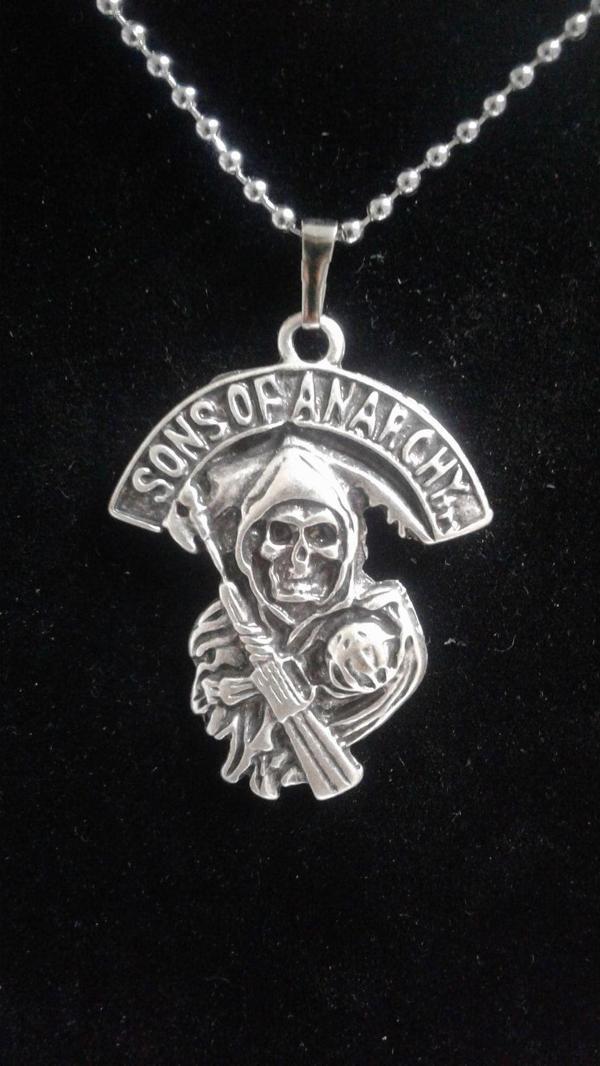 Yeni Sons Of Anarchy Zincirli Kolye Model 2 Hediyelik Şık Takı Aksesuar - Image 1