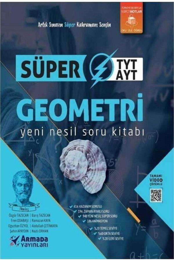 Tyt Ayt Geometri Süper Soru Kitabı Yeni Nesil - Armada Yayınları - Armada Yayınları - Image 1
