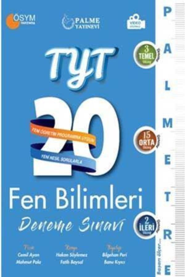 Tyt Fen Bilimleri 20 Deneme Tre Video Çözümlü - Palme Yayınları - Palme Eğitim - Image 1