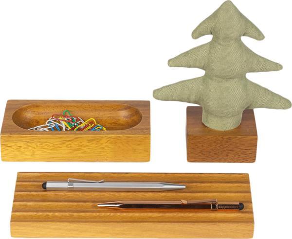 Kayıgo Woody Yeşil Çam Üçlü Set - İroko Ağacı - Image 1