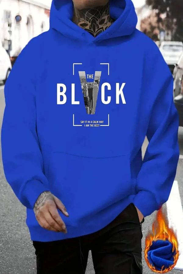 Black Baskılı  Pamuklu Oversize Sweatshirt - Image 1