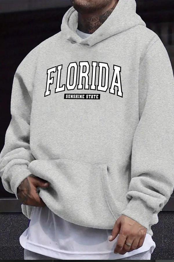 Florida Baskılı Oversize Sweatshirt - Image 1