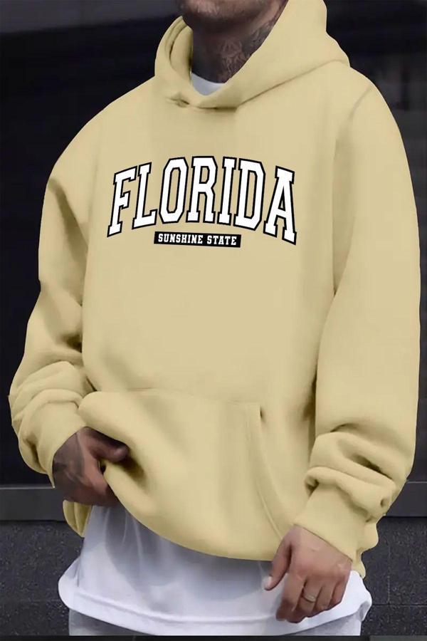 Florida Baskılı Oversize Sweatshirt - Image 1