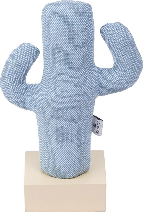 Kayıgo Cactus Lavanta Dolgulu Gri Notluk / Mavi - Krem - Image 1