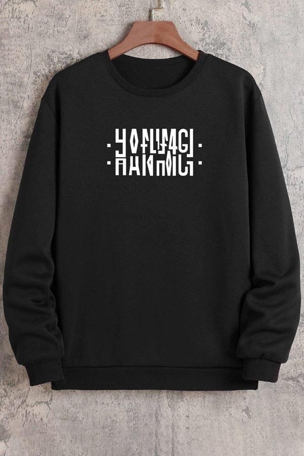 Unisex Hanımcı Bisiklet Yaka Sweatshirt - Image 1