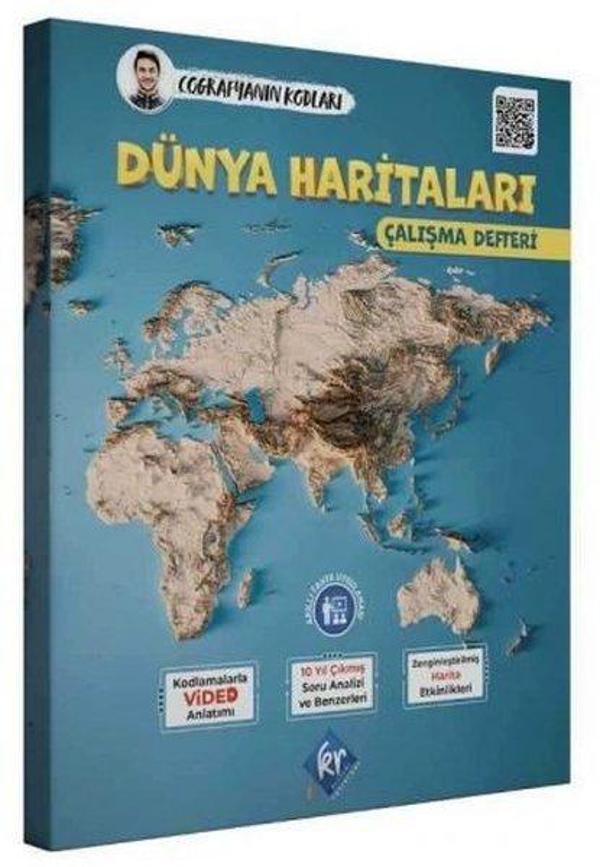 Coğrafyanın Kodları Dünya Haritaları Çalışma Defteri - KR Akademi - Image 1