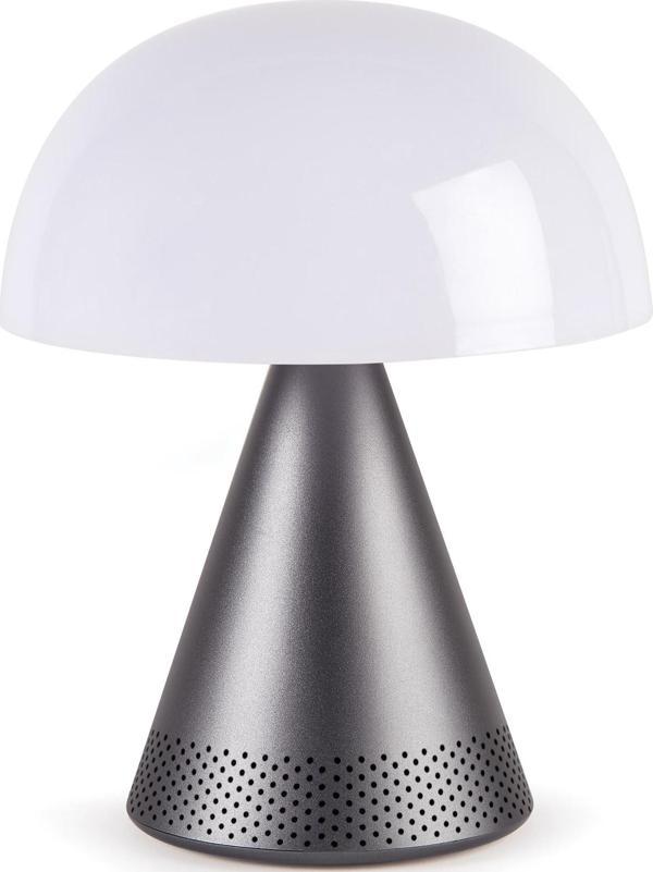 Lexon Mina L Led Lamba ve  Bluetooth Hoparlör Metalik Gri - Image 1