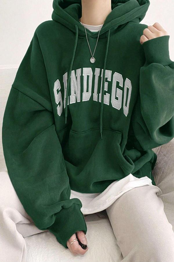 Sandiego Baskılı Oversize Sweatshirt - Image 1