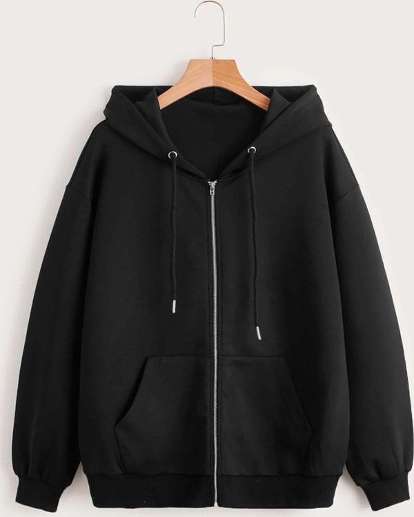 Fermuar Kapüşonlu Sweatshirt - Image 1