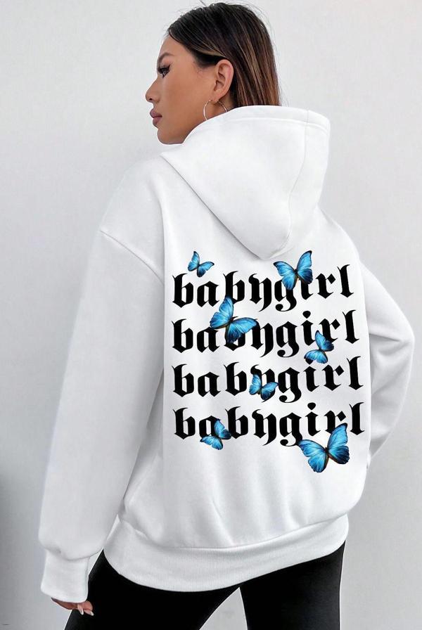 Baby Girl Baskılı Sweatshirt - Image 1