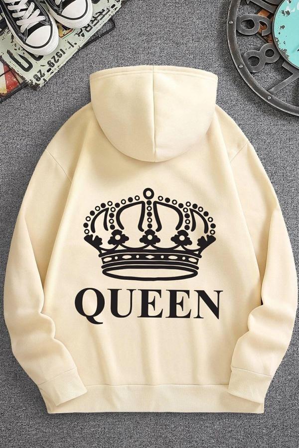 Unisex Quenn Sırt Baskılı Sweatshirt - Image 1