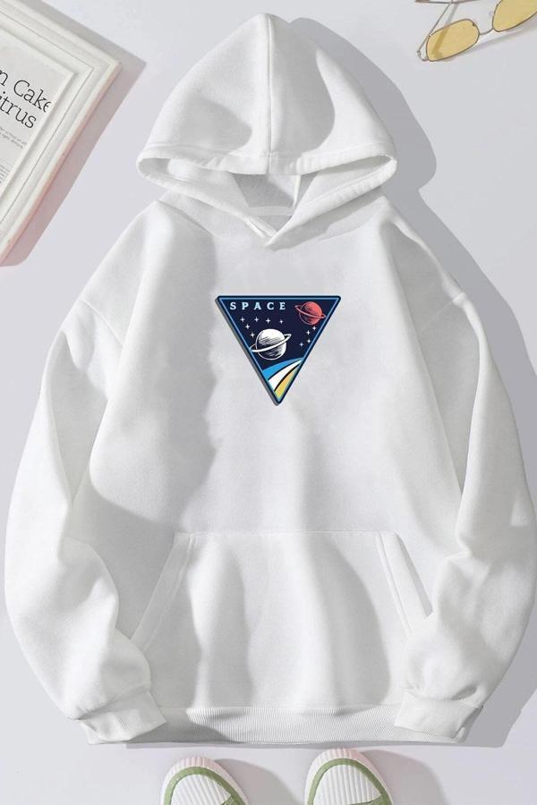 Unisex Space Baskılı Sweatshirt - Image 1