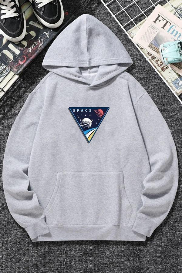 Unisex Space Baskılı Sweatshirt - Image 1