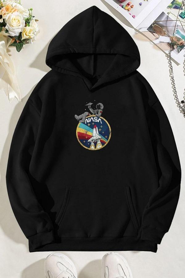 Unisex Nasa Baskılı Sweatshirt - Image 1