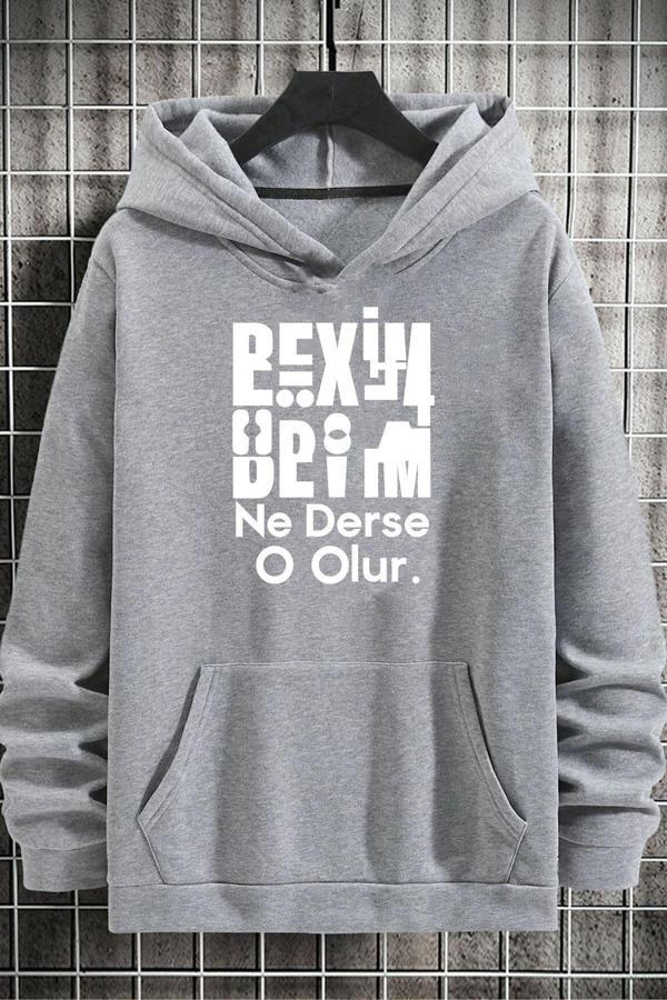 Beyim Ne Derse O Olur Katlamalı Sweatshirt - Image 1