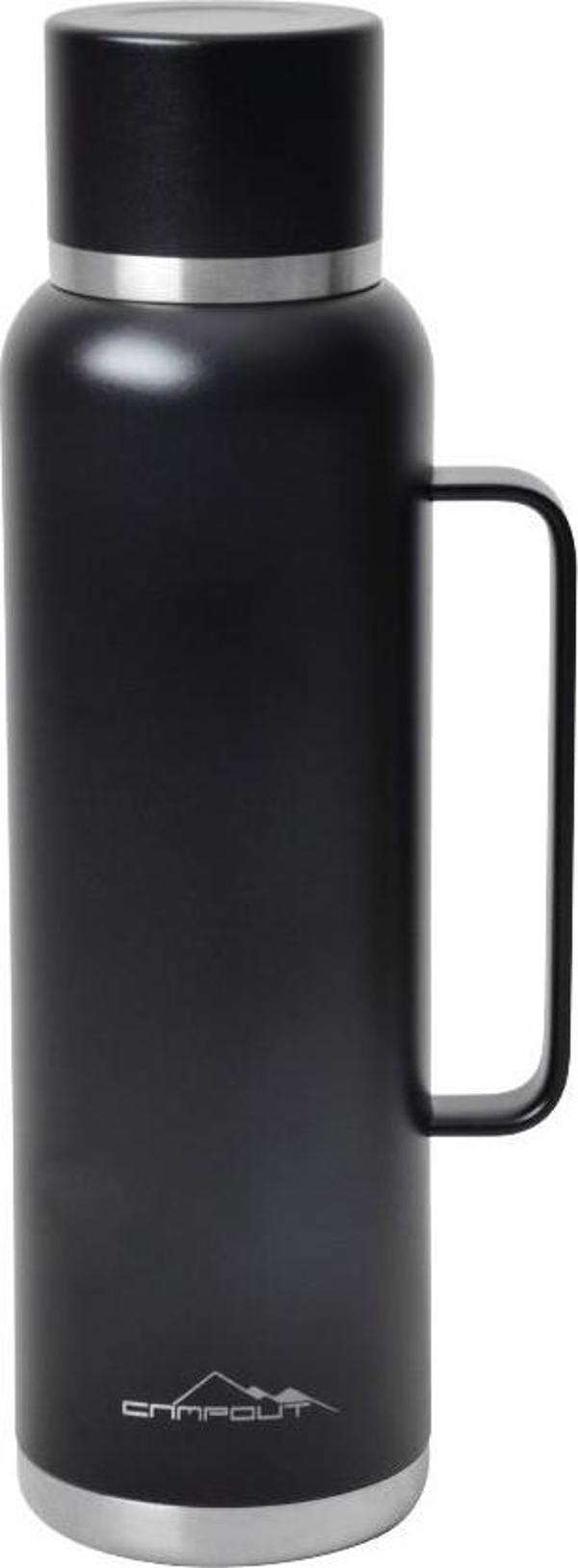 Nurgaz Campout Çift Katmanlı Termos 1500 ML Siyah - Image 1