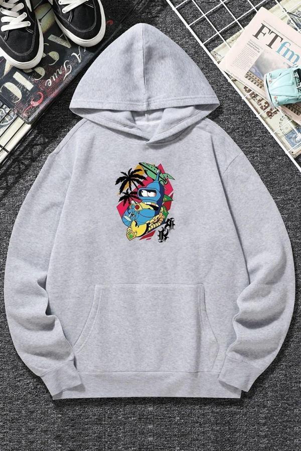 Unisex Crazy Banana Baskılı Sweatshirt - Image 1