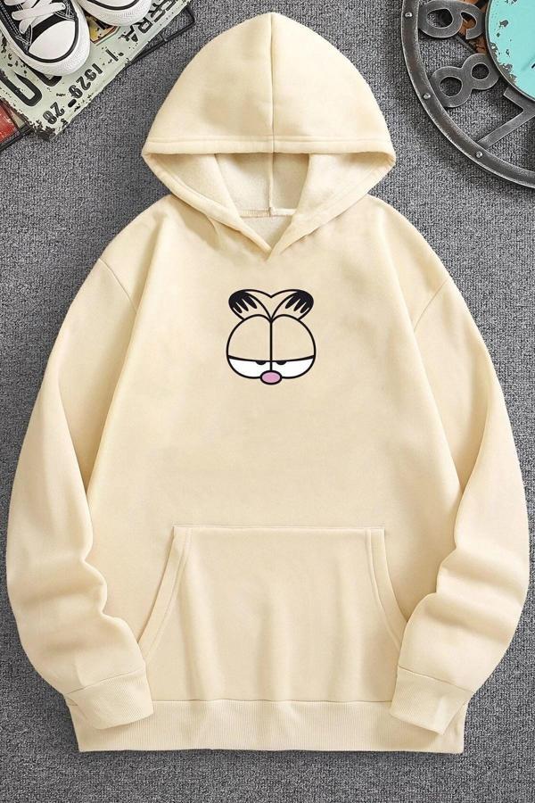 Unisex Garfield Baskılı Sweatshirt - Image 1