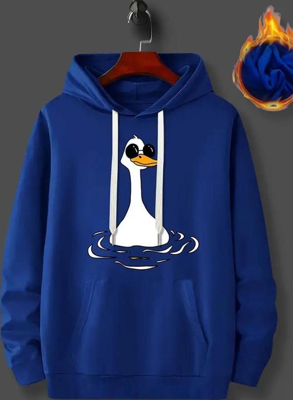 Duck Baskılı Oversize Sweatshirt - Image 1