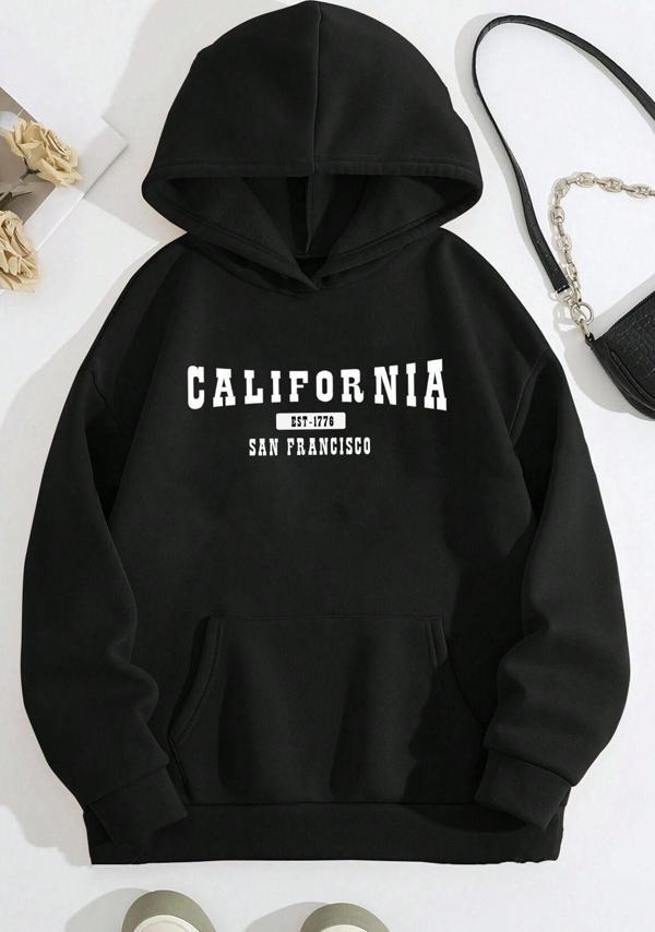 Unisex California Baskılı Sweatshirt - Image 1