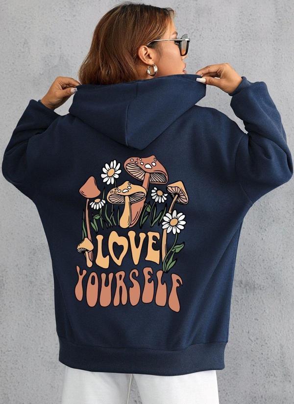 Unisex Just Baskılı Bisiklet Yaka Sweatshirt - Image 1