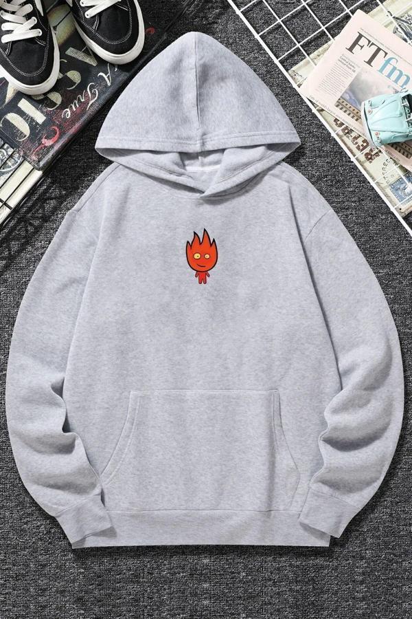 Unisex Ateş Avatar Baskılı Sweatshirt - Image 1