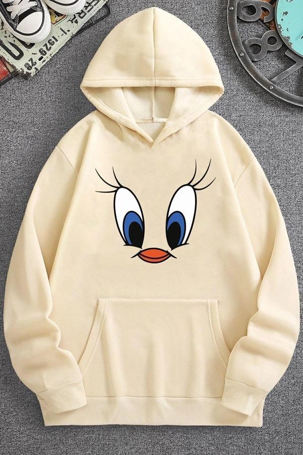 Unisex Tweety Baskılı Sweatshirt - Image 1