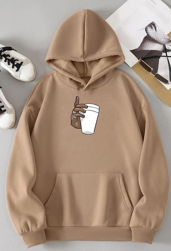 Dont Tupac Coffee Baskı Sweatshirt - Image 1