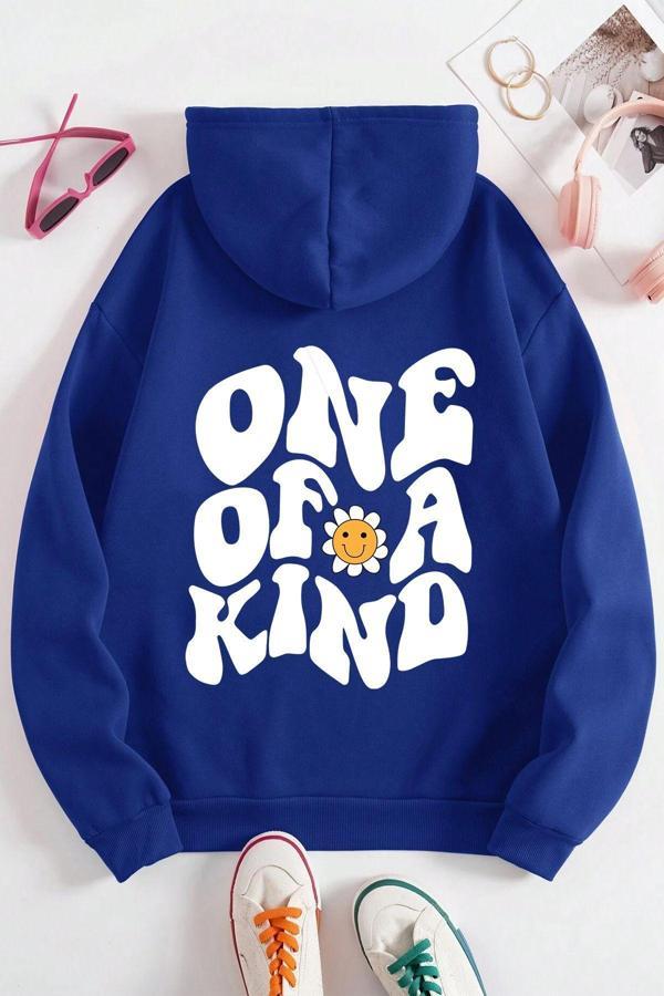 One Of a Kind Baskılı Oversize Sweatshirt - Image 1