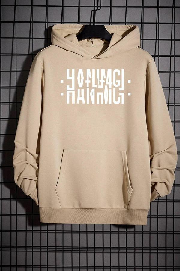 Hanımcı Yazılı Katlamalı Sweatshirt - Image 1