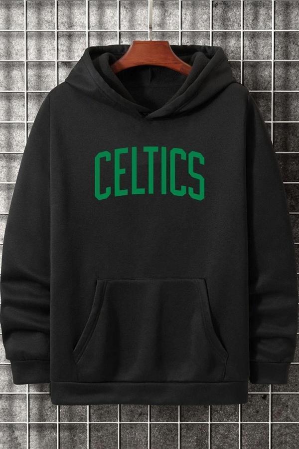Unisex Celtics Baskılı Sweatshirt - Image 1