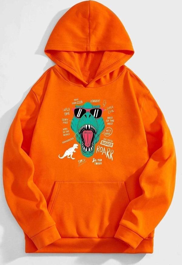 Unisex T - Rex Baskılı Sweatshirt - Image 1
