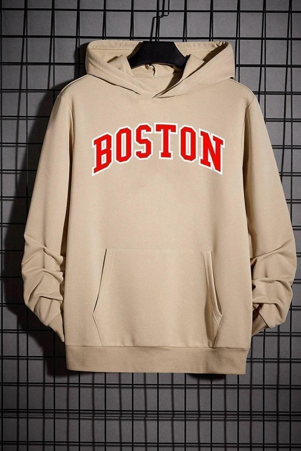 Unisex Boston Baskılı Sweatshirt - Image 1