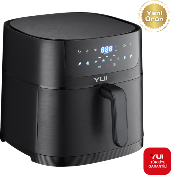 Yui M50 Maxifry Xxl 8 Litre Smart Dokunmatik Airfryer Sıcak Hava Fritöz Siyah - Image 1