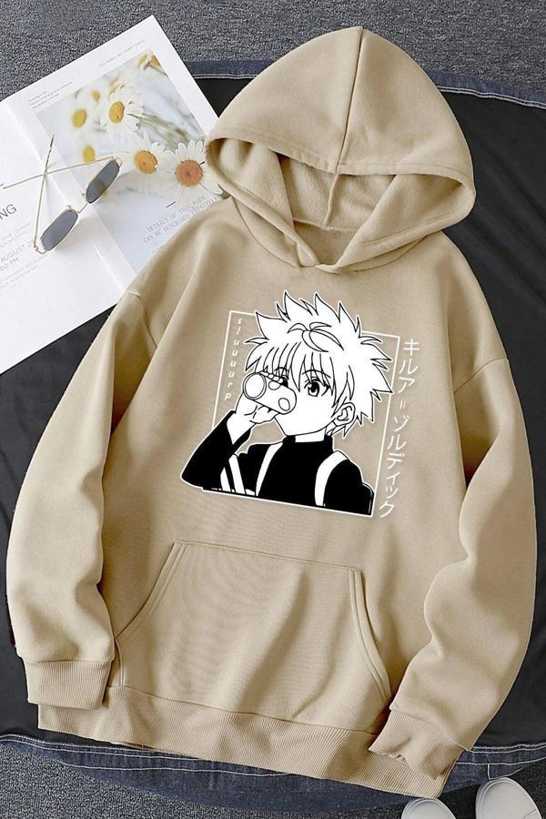 Unisex Killua Zoldyck Baskılı Sweatshirt - Image 1
