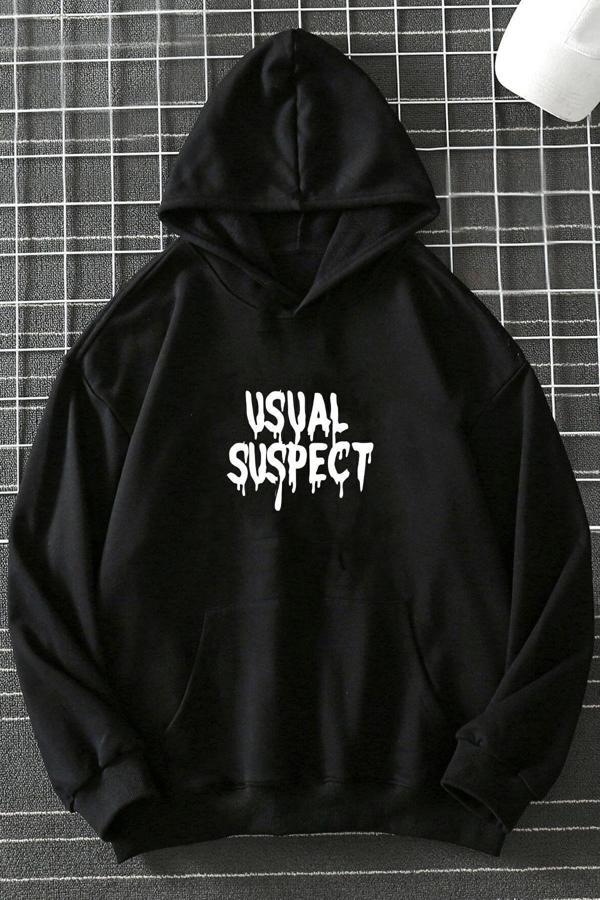 Unisex Suspect Baskılı Sweatshirt - Image 1