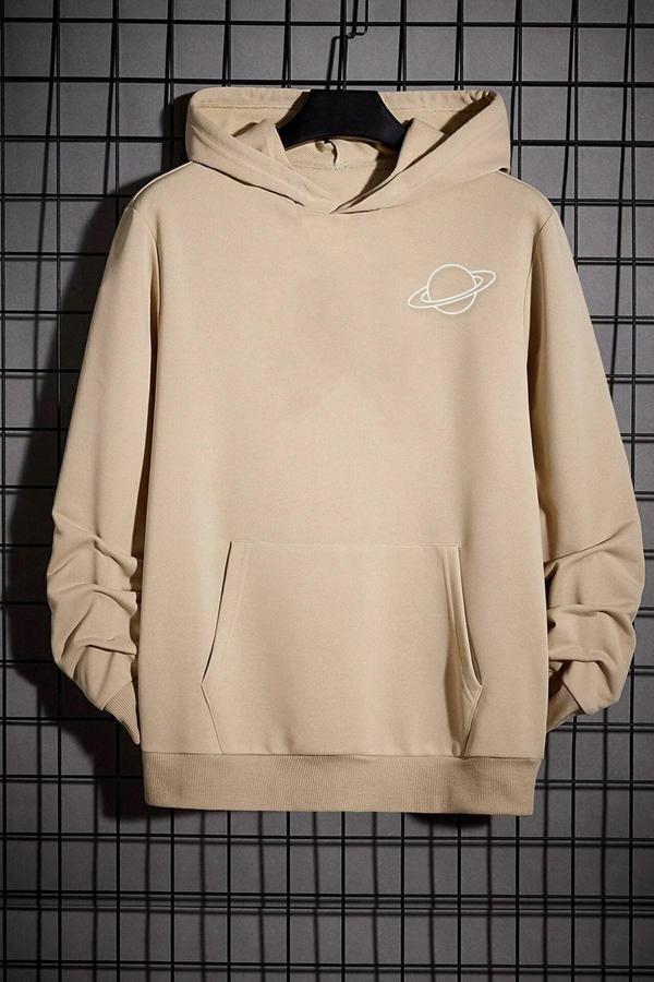 Unisex Saturn Baskılı Sweatshirt - Image 1