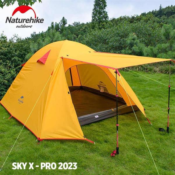 Naturehike Sky X-Pro 4 Kişilik Kamp Çadırı Turuncu - Image 1