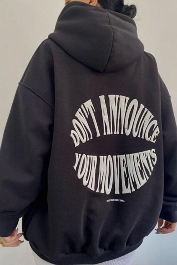 Dont Hoodie Sweatshirt Indigo Mavi - Image 1