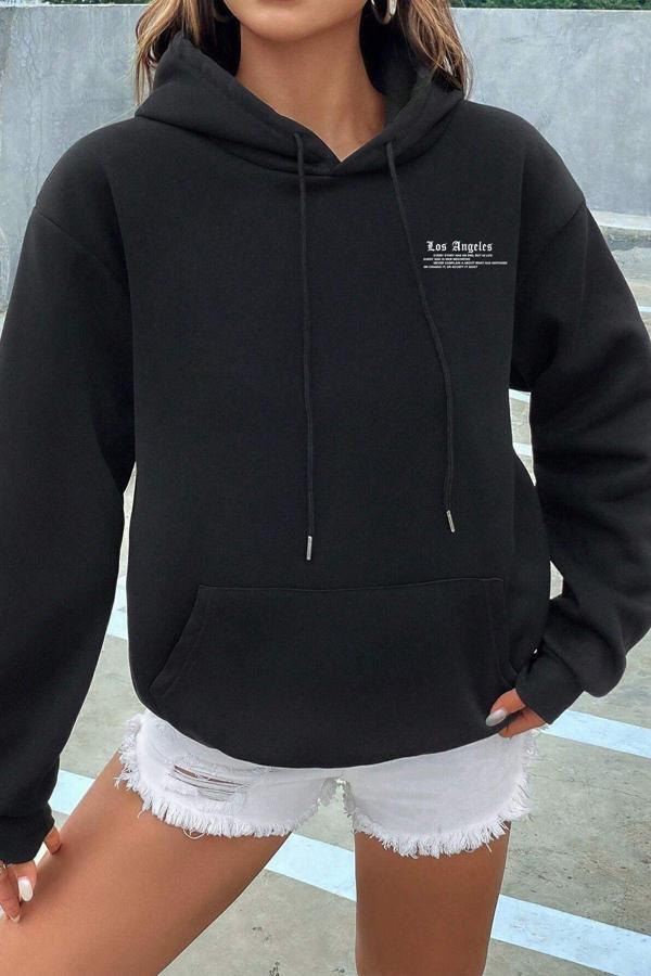 Los Angles Baskılı Sweatshirt - Image 1