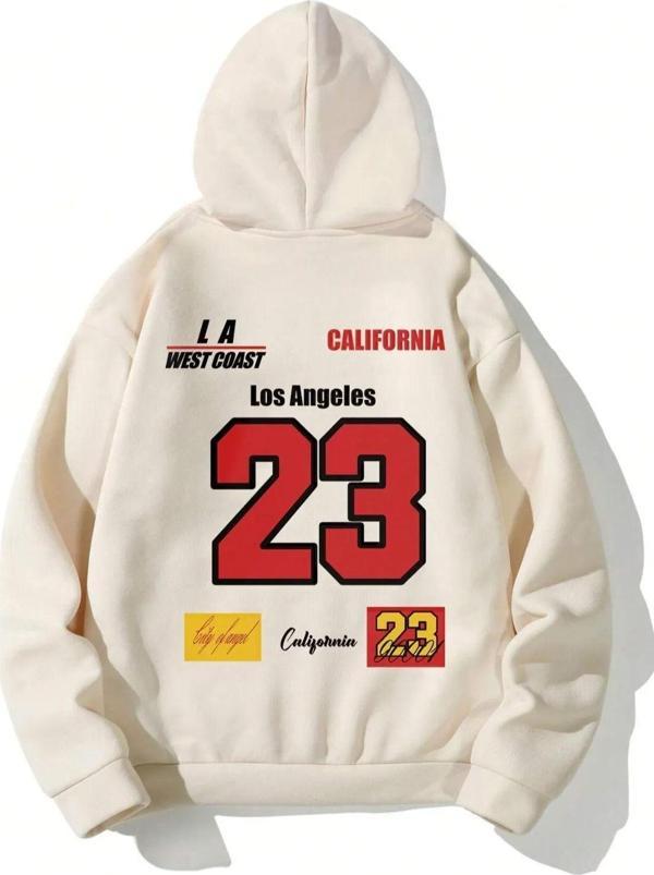 California 23 Baskılı Oversize Sweatshirt - Image 1