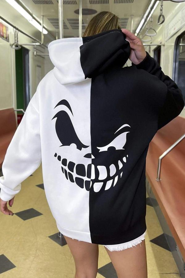 Unisex Suppose Baskılı Sweatshirt - Image 1