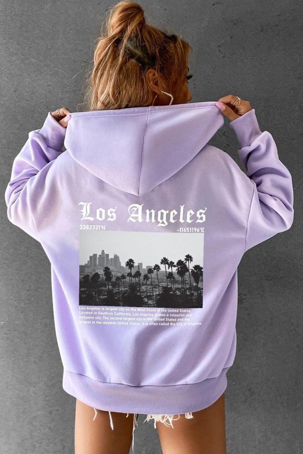 Unisex Los Angles Baskılı Sweatshirt - Image 1