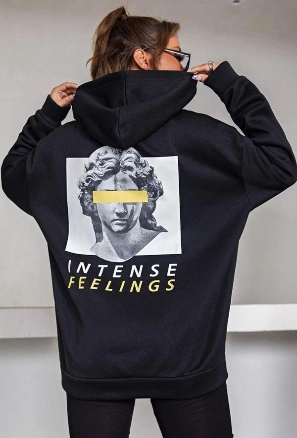 Unisex Aesthetic Baskılı Sweatshirt - Image 1