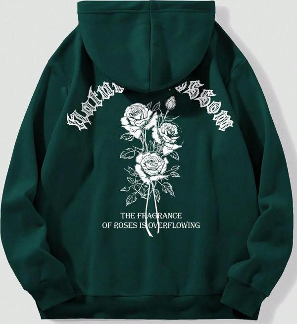 Nature Blossom Baskılı Unisex Oversize Sweatshirt - Image 1
